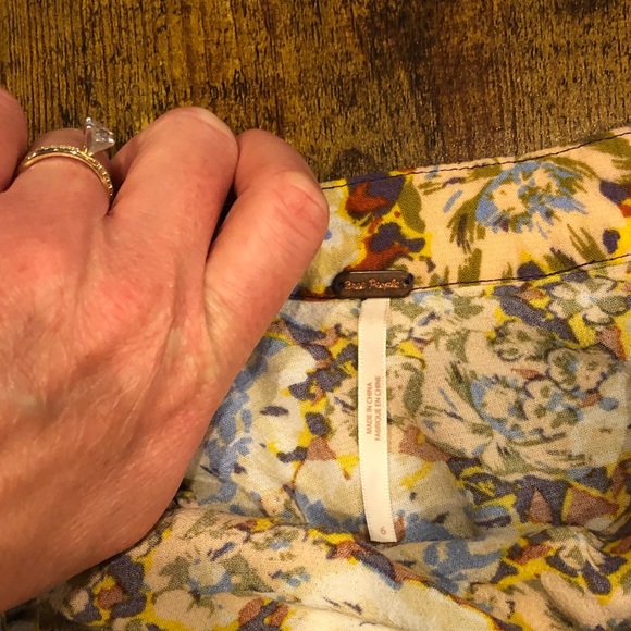 Free People Floral Mini Skirt - Picture 3 of 5